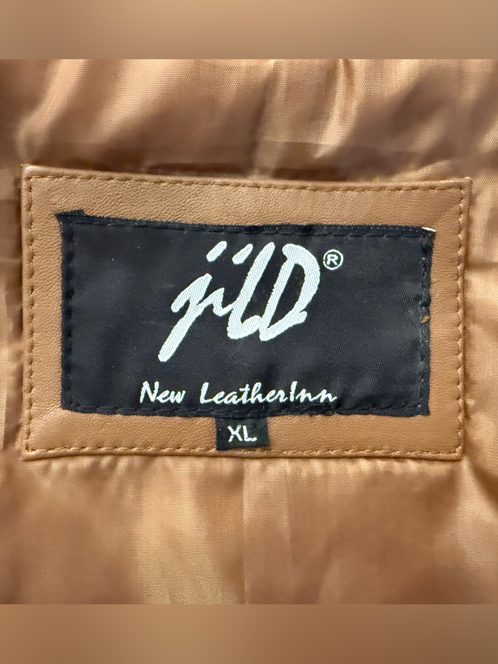 JILD Brown Lambskin Leather Moto Jacket Band Collar Café Racer Slim Fit XL NWT - Picture 10 of 15
